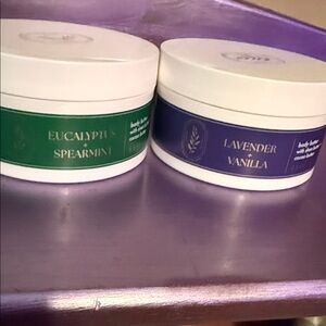 Bath & Body Works Green and White Body Cream